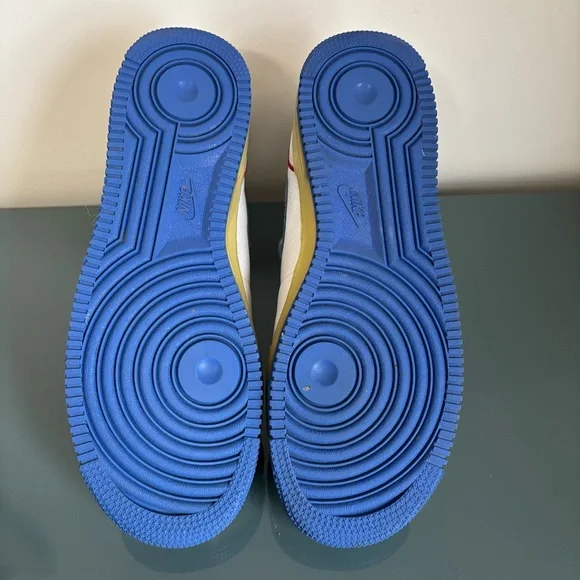 Nike Air Force 1 Mid Supreme Max Air CB Barkley•Size 9•White Blue Red•Rare• - Picture 6 of 16